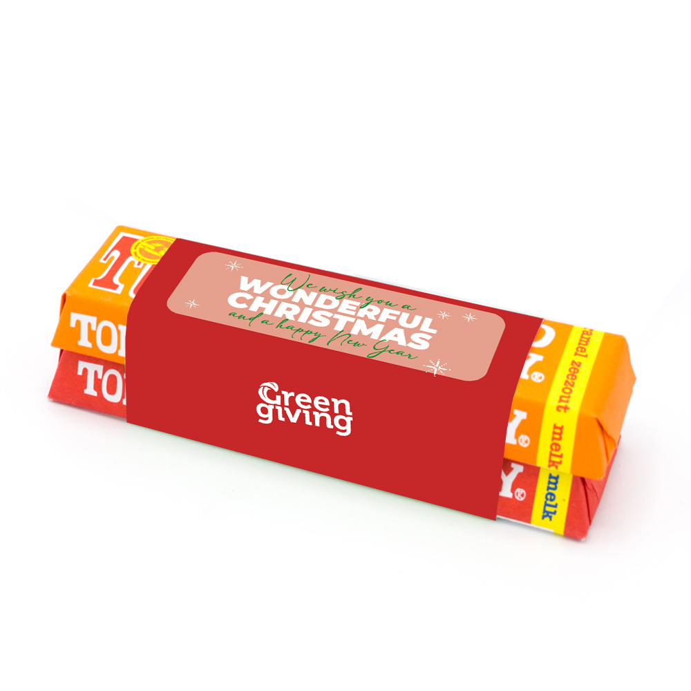 Doppelter Tony's Chocolonely Weihnachtsriegel (50 + 50 Gr.)